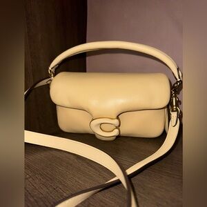 Coach Pillow Tabby Shoulder Bag 18 Brass/Vanilla